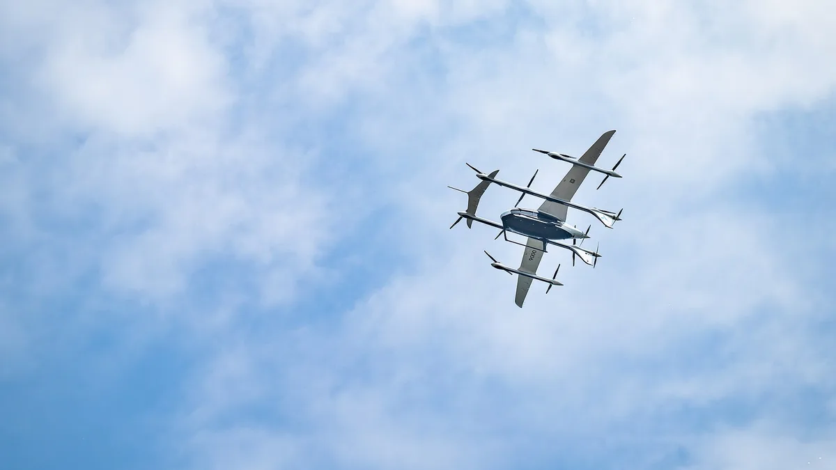 Appareil électrique à décollage vertical AutoFlight en vol